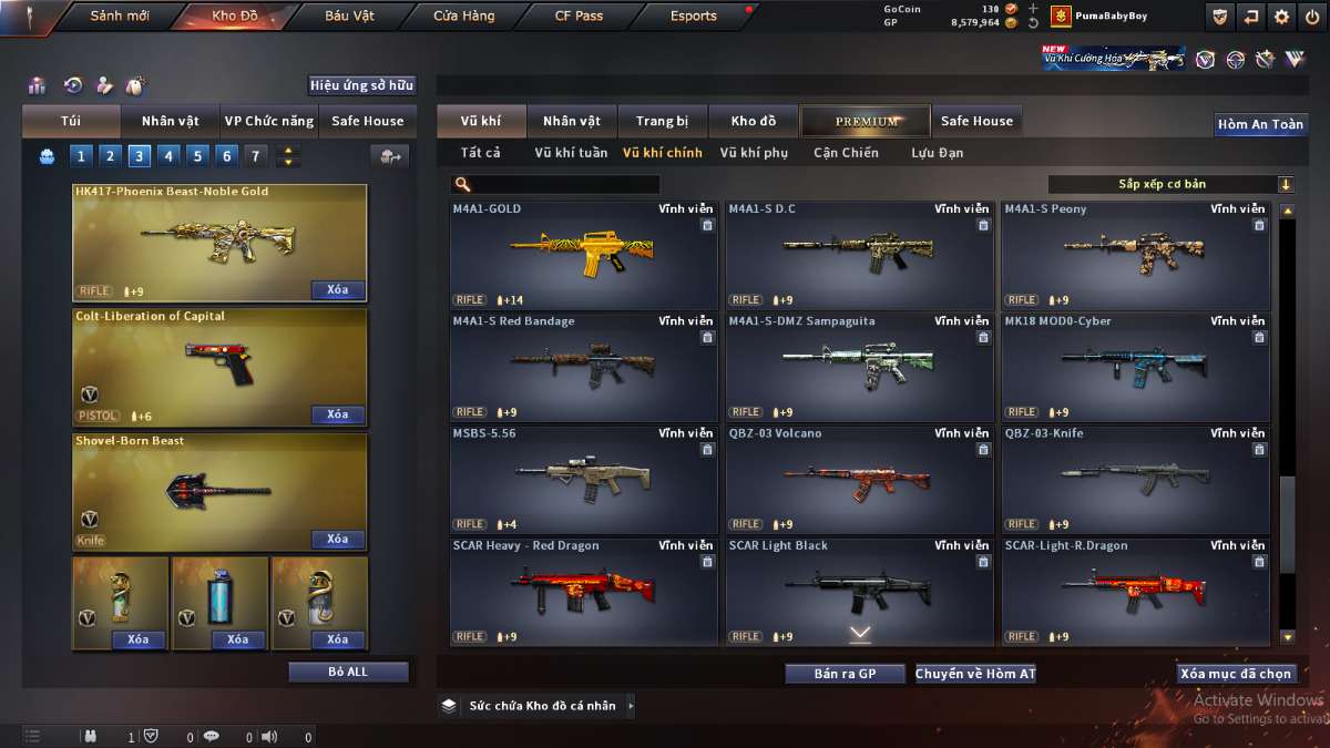 shop acc cf uy tin gia re